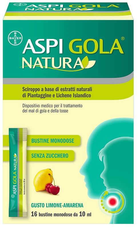 ASPI GOLA NATURA 16 BUSTINE MONODOSE DA 10 ML - Angeli Pharm