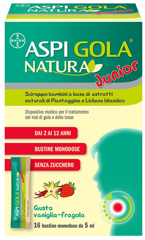 ASPI GOLA NATURA JUNIOR 16 BUSTINE MONODOSE DA 5 ML - Angeli Pharm