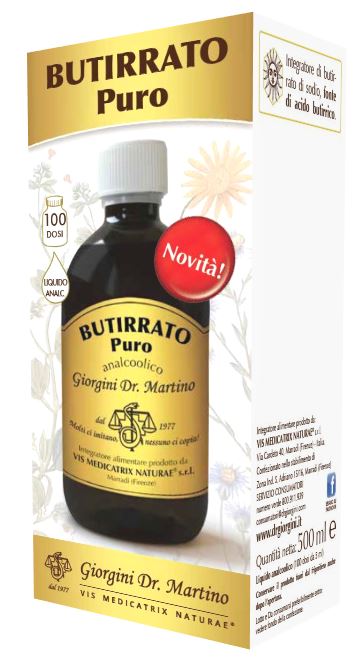 BUTIRRATO PURO LIQUIDO ANALCOLICO 500 ML - Angeli Pharm