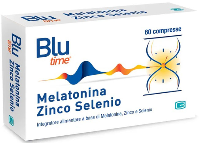 BLU TIME MELATONINA/ZINCO/SELENIO COMPRESSE - Angeli Pharm
