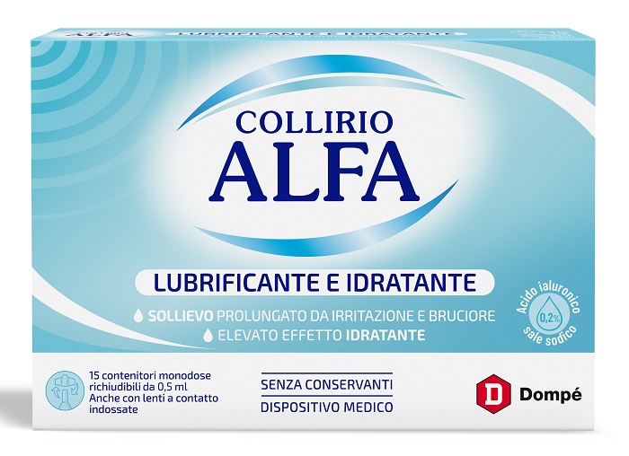 COLLIRIO ALFA LUBRIFICANTE/IDRATANTE 15 FIALE MONODOSE - Angeli Pharm