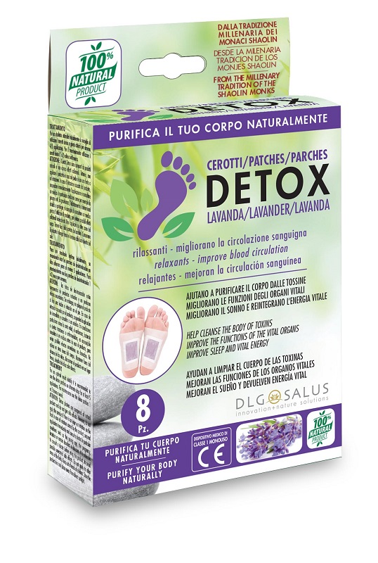 CEROTTI DETOX PIEDI LAVANDA 8 PEZZI - Angeli Pharm