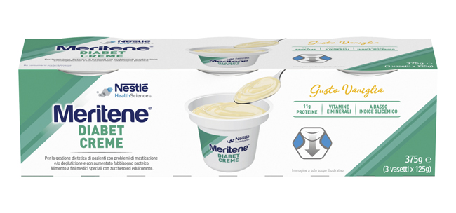 MERITENE DIABET CREME VANIGLIA 3 X 125 G - Angeli Pharm