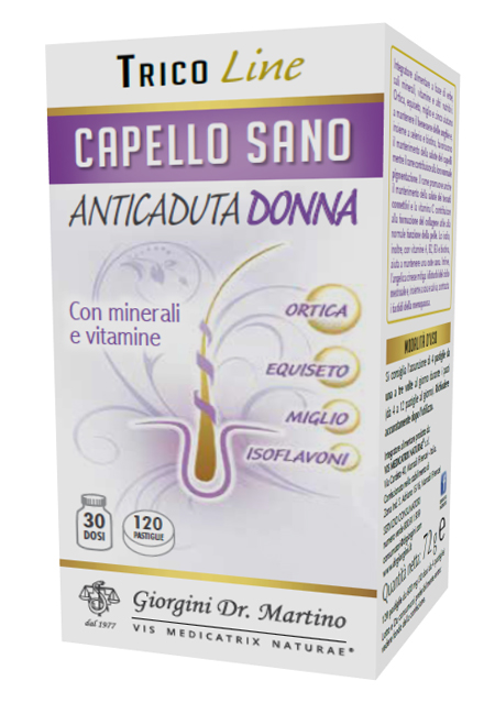 CAPELLO SANO ANTICADUTA DONNA 120 PASTIGLIE - Angeli Pharm
