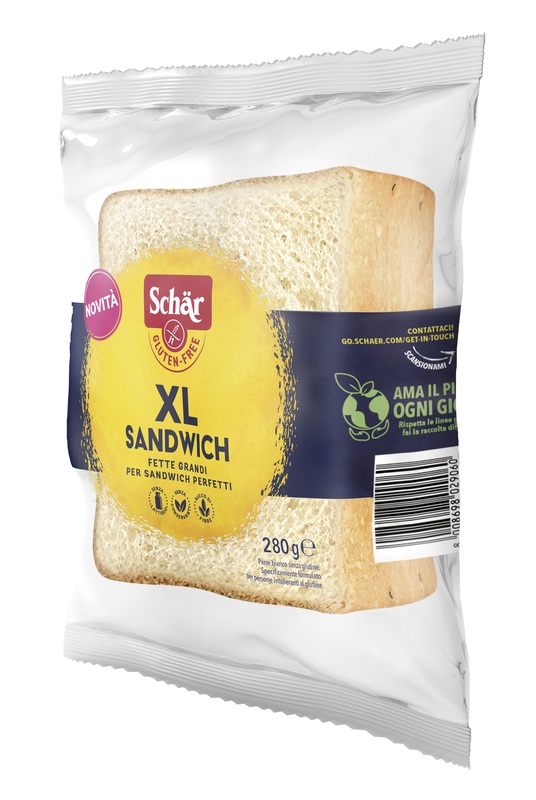 SCHAR XL SANDWICH PANE BIANCO SENZA LATTOSIO 280 G - Angeli Pharm
