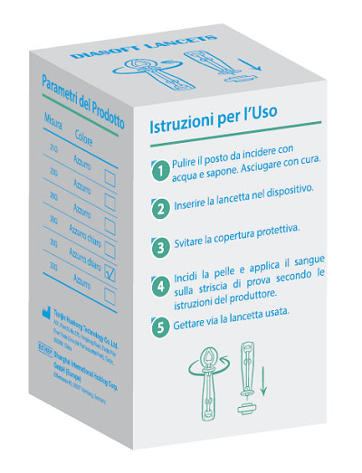 LANCETTE PUNGIDITO DIASOFT LANCET 25 PEZZI - Angeli Pharm