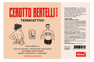 BERTELLI CEROTTO MED GRANDE 24 X 16 CM - Angeli Pharm