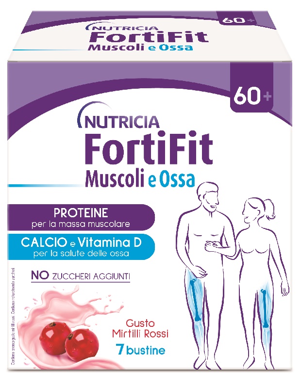 FORTIFIT MUSCOLI&OSSA MIRTILLO ROSSO 7 BUSTINE - Angeli Pharm