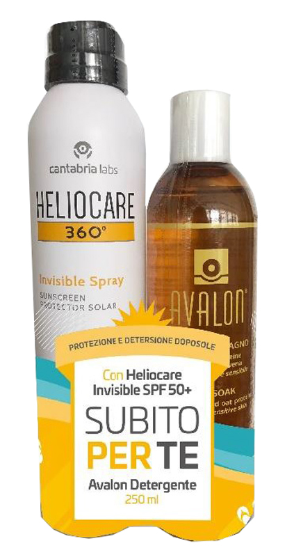 HELIOCARE INVISIBLE SPRAY 50+ 200 ML + C/AVALON 250 ML - Angeli Pharm
