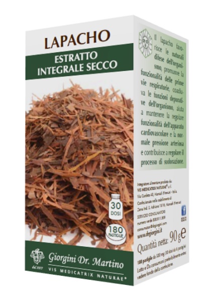 LAPACHO ESTRATTO INTEGRALE SECCO 90 G 180 PASTIGLIE - Angeli Pharm