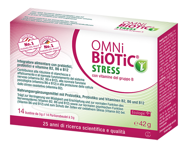 OMNI BIOTIC STRESS VITAMINE GRUPPO B 14 BUSTINE DA 3 G - Angeli Pharm