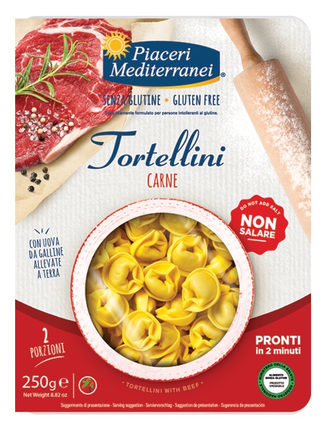 PIACERI MEDITERRANEI TORTELLINI CARNE 250 G - Angeli Pharm