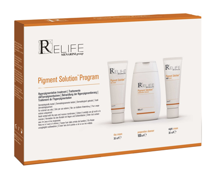 PIGMENT SOLUTION PROGRAM KIT DAY CREAM 30 ML + NIGHT CREAM 30 ML + CLEANSER 100 ML NUOVO PACKAGING MULTILINGUA - Angeli Pharm