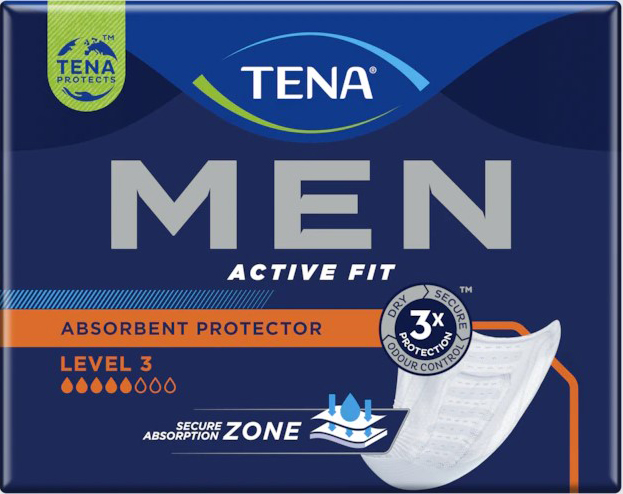 ASSORBENTE INCONTINENZA LEGGERA TENA MEN LIVELLO 3 DUOPACK 2 X 8 PEZZI - Angeli Pharm