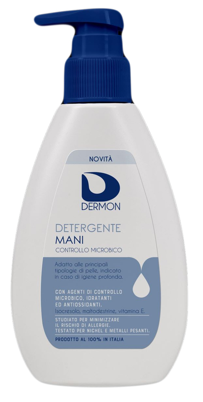 DERMON DETERGENTE MANI CONTROLLO MICROBICO 200 ML - Angeli Pharm