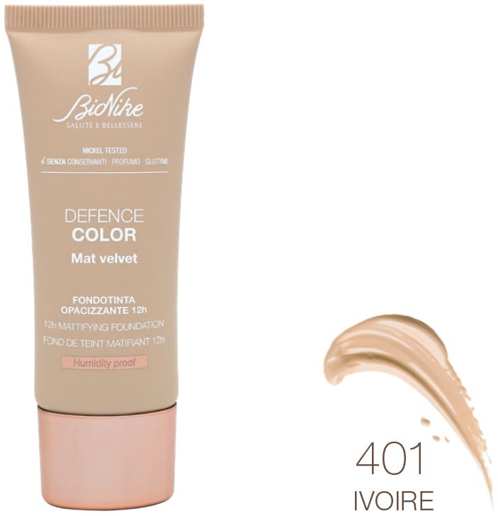 DEFENCE COLOR FONDOTINTA MAT VELVET 401 30 ML - Angeli Pharm