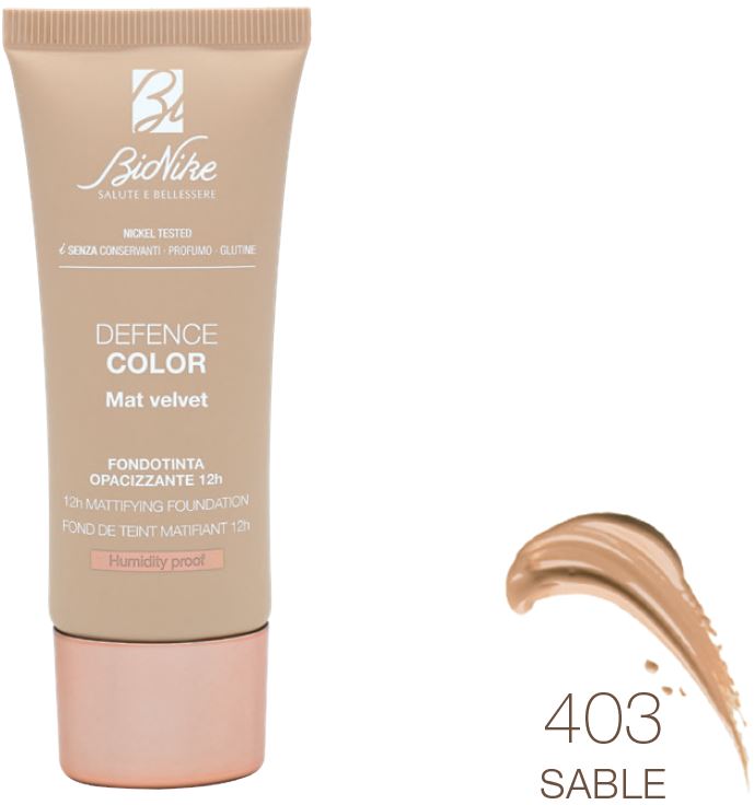 DEFENCE COLOR FONDOTINTA MAT VELVET 403 30 ML - Angeli Pharm