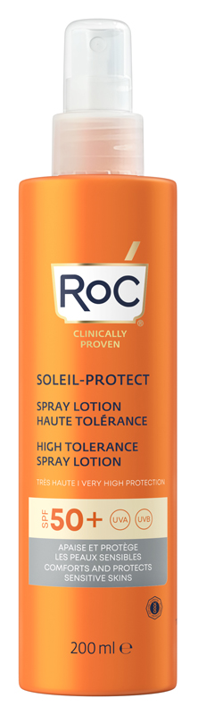 ROC LOZIONE SPRAY SOLARE CORPO SPF 50+ ELEVATA TOLLERABILITA' 200 ML - Angeli Pharm