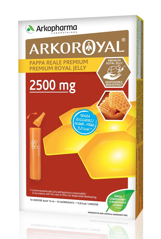 ARKOROYAL PAPPA REALE 2500 MG SENZA ZUCCHERO 10 FIALE - Angeli Pharm