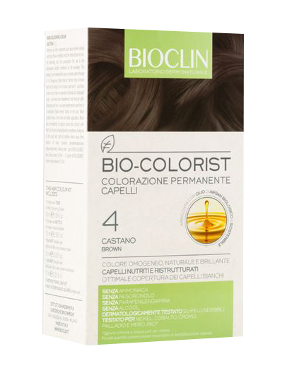 BIOCLIN BIO COLOR FAST&PERFECTION 4,0 CASTANO CREMA COLORANTE 60 ML + RIVELATORE IN CREMA 60 ML + BIO COLOR SHAMPOO 10 ML + BIO COLOR MASCHERA 10 ML - Angeli Pharm
