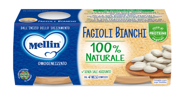 MELLIN OMOGENEIZZATO FAGIOLI BIANCHI 2 X 80 G - Angeli Pharm