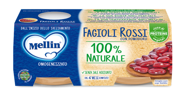 MELLIN OMOGENEIZZATO FAGIOLI ROSSI 2 X 80 G - Angeli Pharm