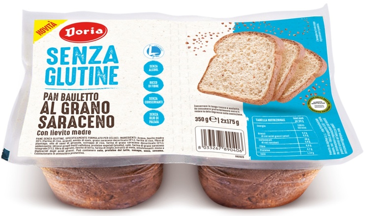 DORIA PAN BAULETTO GRANO SARACENO 2 PEZZI DA 175 G - Angeli Pharm