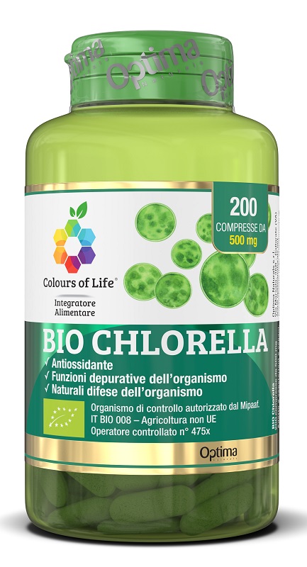 COLOURS OF LIFE BIO CHLORELLA 200 COMPRESSE COLOURS OF LIFE - Angeli Pharm