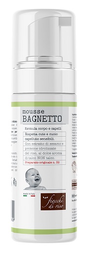 FIOCCHI DI RISO MOUSSE BAGNETTO TALCO 200 ML - Angeli Pharm