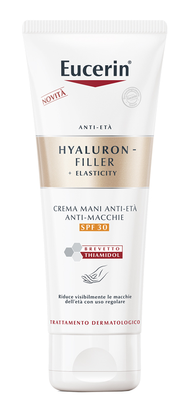 EUCERIN HYALURON FILLER + ELASTICITY CREMA MANI ANTI MACCHIE 75 ML - Angeli Pharm