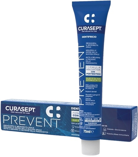 CURASEPT PREVENT DENTIFRICIO 75 ML - Angeli Pharm