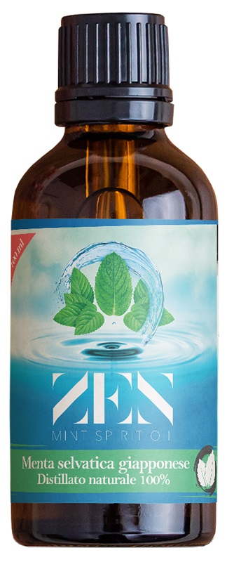 ZEN MINT SPIRIT OIL DISTILLATO NATURALE DI MENTA SELVATICA GIAPPONESE MENTHA ARVENSIS 100 ML - Angeli Pharm