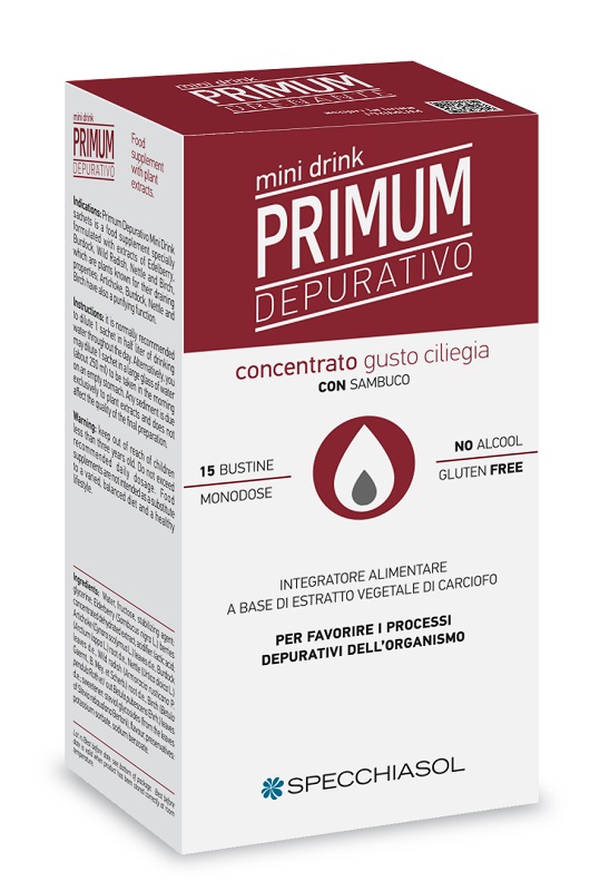 PRIMUM DEPURATIVO MINIDRINK CILIEGIA 15 STICK DA 10 ML - Angeli Pharm