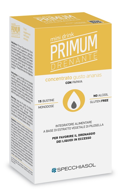 PRIMUM DRENANTE MINIDRINK ANANAS 15 STICK DA 10 ML - Angeli Pharm
