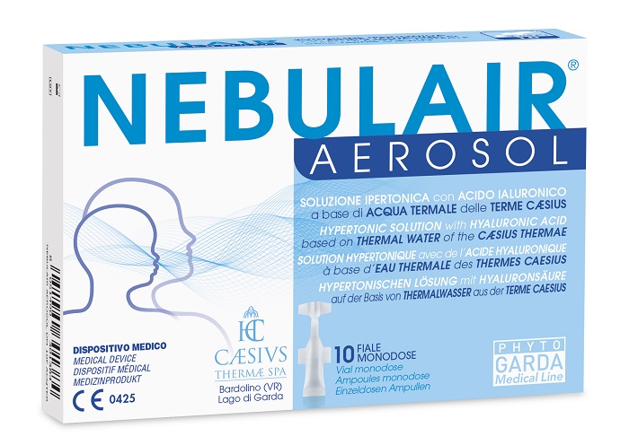 NEBULAIR AEROSOL SOLUZIONE IPERTONICA 10 FIALE MONODOSE 3 ML ACQTERM - Angeli Pharm