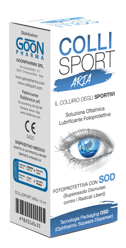 COLLISPORT ARIA SOLUZIONE OFTALMICA LUBRIFICANTE FOTOPROTETTIVA 10 ML - Angeli Pharm