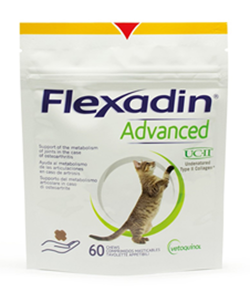FLEXADIN ADVANCED GATTO TUTTE LE TAGLIE BUSTA DA 60 TAVOLETTE APPETIBILI MASTICABILI - Angeli Pharm
