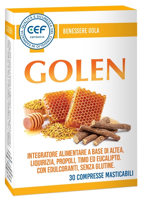CEF GOLEN ADULTI 30 COMPRESSE MASTICABILI - Angeli Pharm