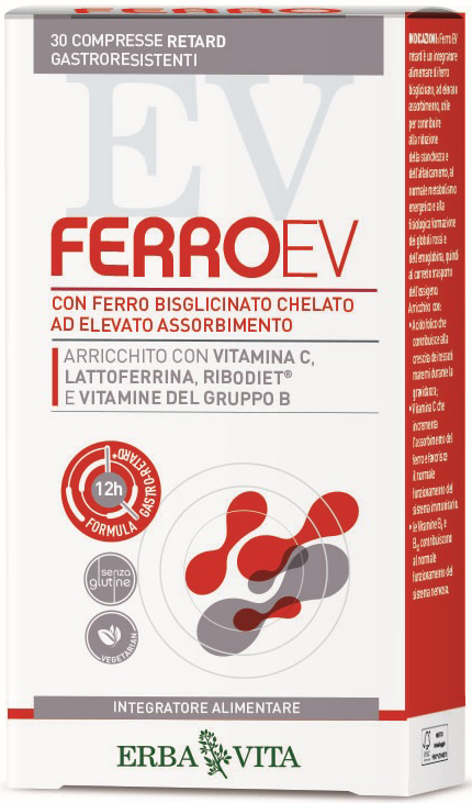 FERRO EV RETARD 30 COMPRESSE GASTRORESISTENTI - Angeli Pharm