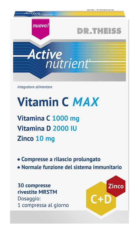 THEISS ACTIVE NUTRIENT VITAMIN C MAX 30 COMPRESSE - Angeli Pharm