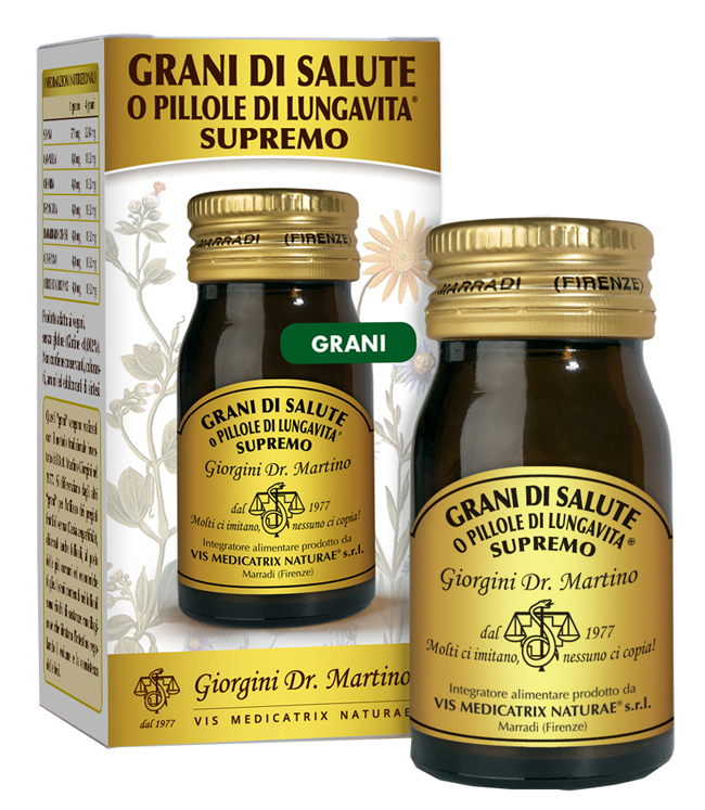 GRANI DI SALUTE O PILLOLE DI LUNGAVITA SUPREMO 30 G - Angeli Pharm