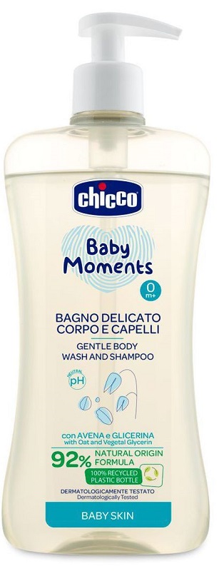 CHICCO BABY MOMENTS BAGNO CORPO CAP 500 ML - Angeli Pharm