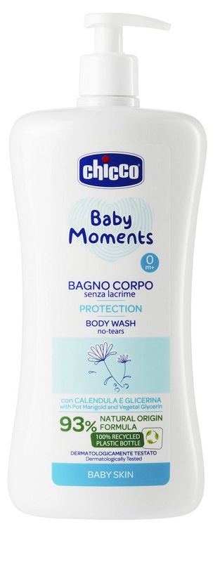 CHICCO BABY MOMENTS BAGNO CORPO SENZA LACRIME PROTECTION 750 ML - Angeli Pharm