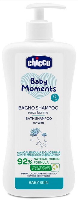 CHICCO BABY MOMENTS BAGNO SHAMPOO DELICATE 500 ML - Angeli Pharm