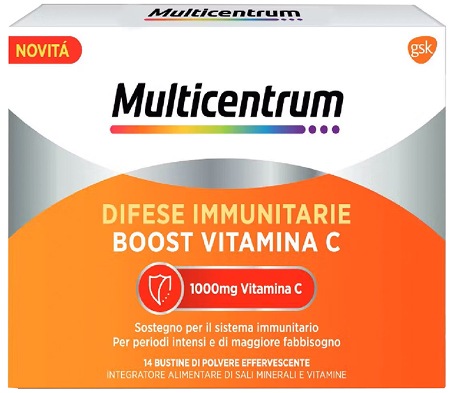 MULTICENTRUM DIFESE IMMUNITARIE BOOST VITAMINA C 28 BUSTINE - Angeli Pharm