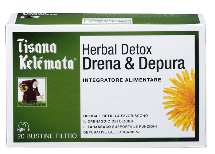 TISANA HERBAL DETOX DRENA & DEPURA 20 BUSTINE - Angeli Pharm