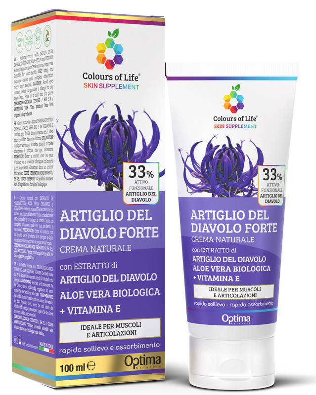 COLOURS OF LIFE SKIN SUPPLEMENT ARTIGLIO DEL DIAVOLO 33% CREMA 100 ML - Angeli Pharm