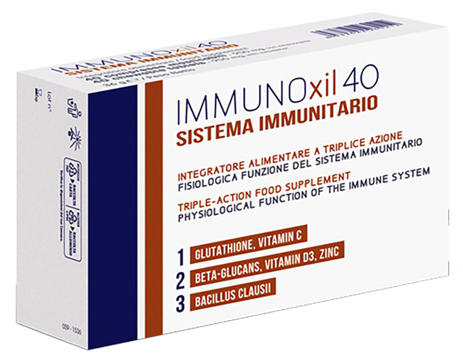 IMMUNOXIL 40 SISTEMA IMMUNITARIO 40 COMPRESSE MASTICABILI - Angeli Pharm