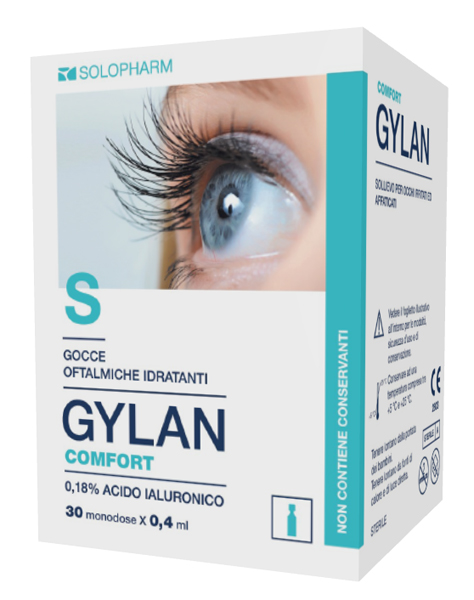 GYLAN COMFORT GOCCE OFTALMICHE 30 TUBETTI MONOUSO DA 0,4 ML - Angeli Pharm