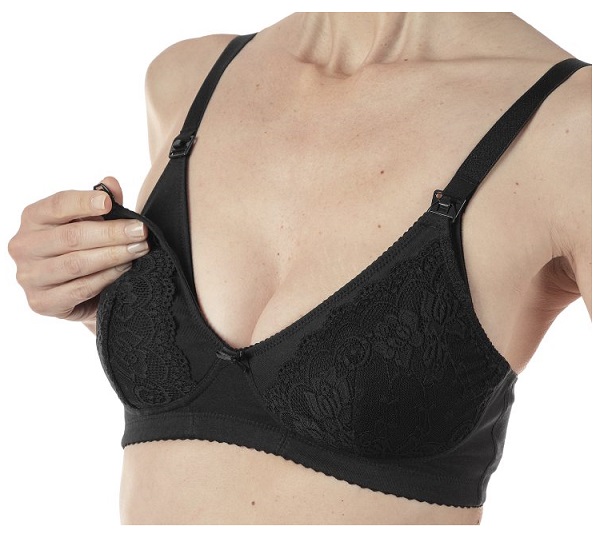 MAMMY REGGISENO COTONE ALLATTAMENTO BLACK 5C - Angeli Pharm